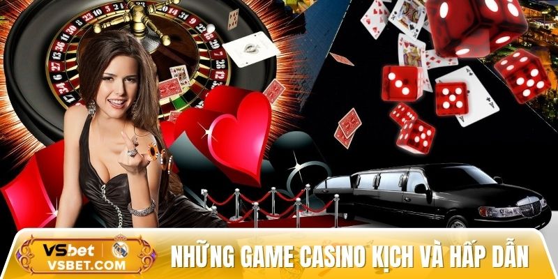 Những tựa game casino kịch tính và hấp dẫn cho người chơi